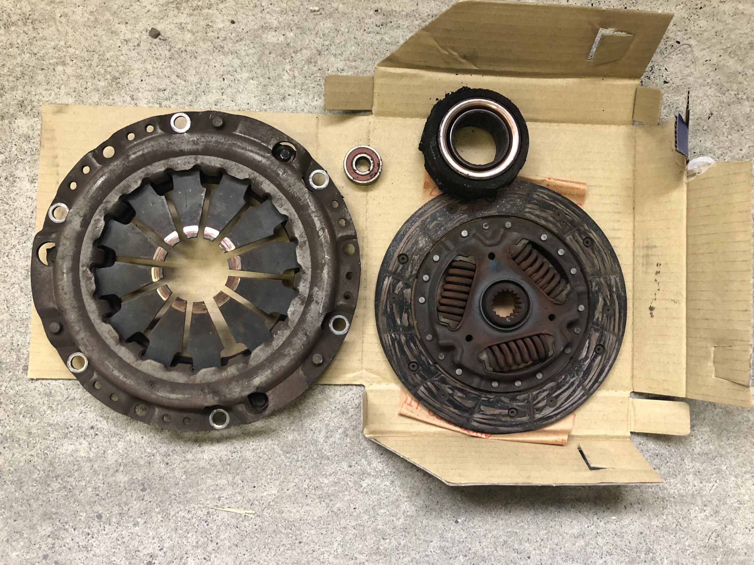 キャリィ クラッチ交換 組み付け編